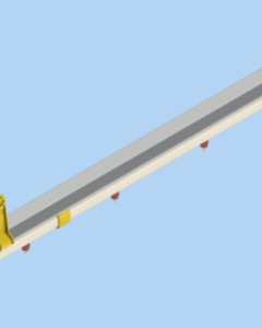 DRNKR10'L/CUP15@8"4050-01,"RED",SM P,W/ALUM,L/SUSP,F/BROI